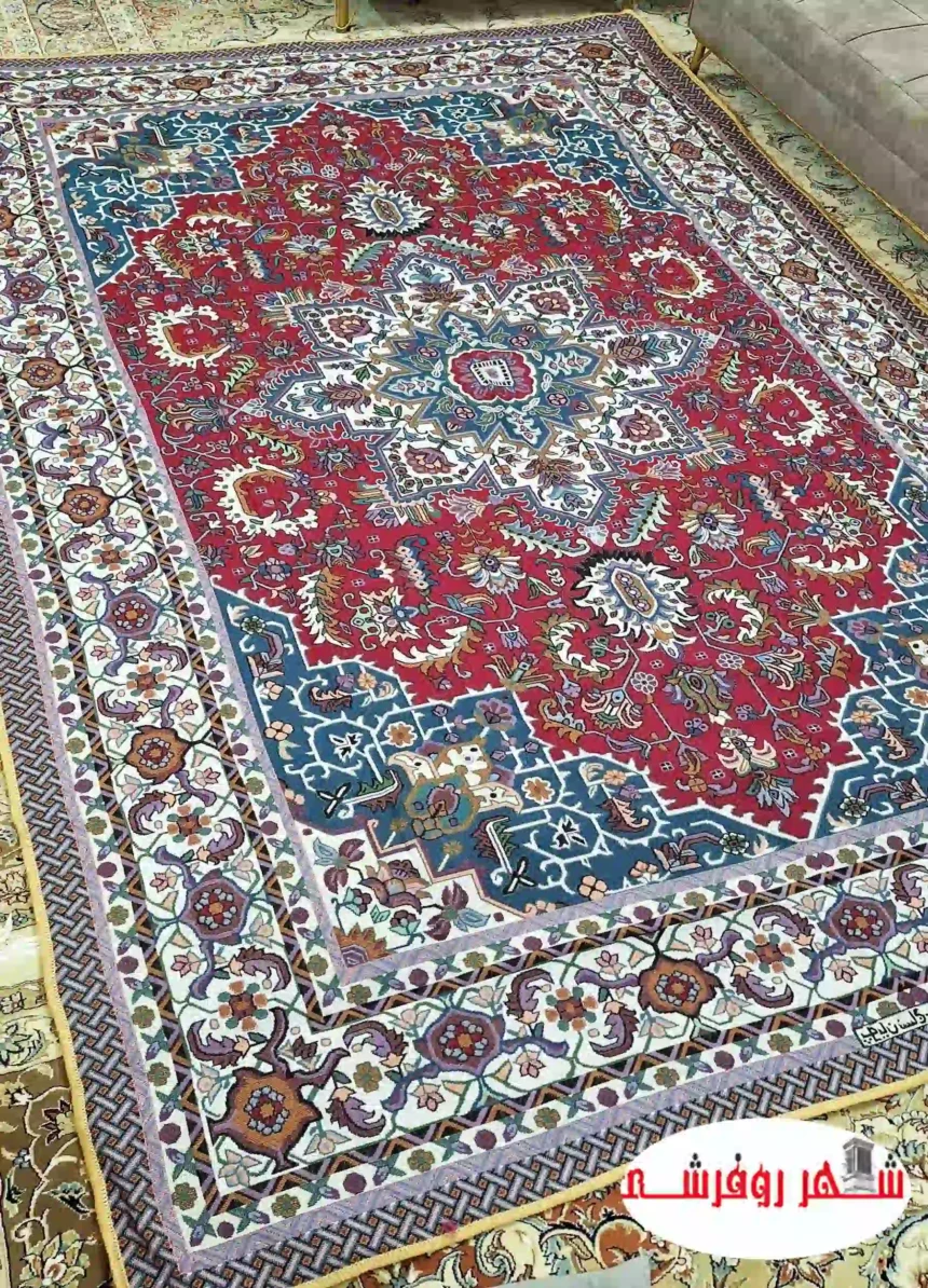 زیرسفره ای گبه ای طرح هریس رنگ قرمز