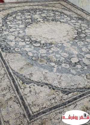 روفرشی مخمل ابریشم هشت ژاکارد اقبال کد 710 رنگ مسی