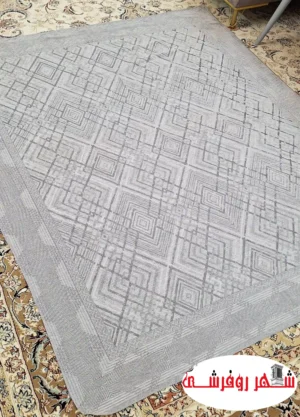 روفرشی مخمل نوین  شرکت اقبال کد 10 رنگ طوسی